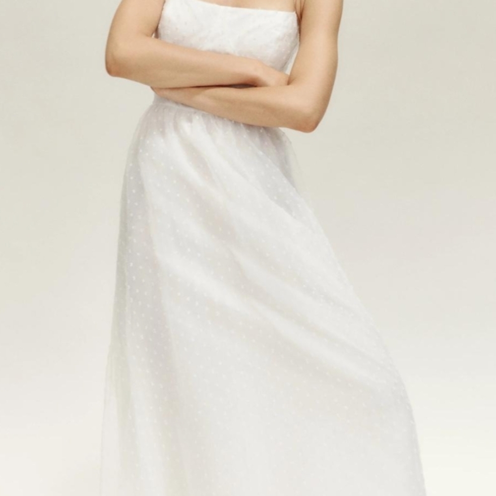 Reformation Midi White Dress